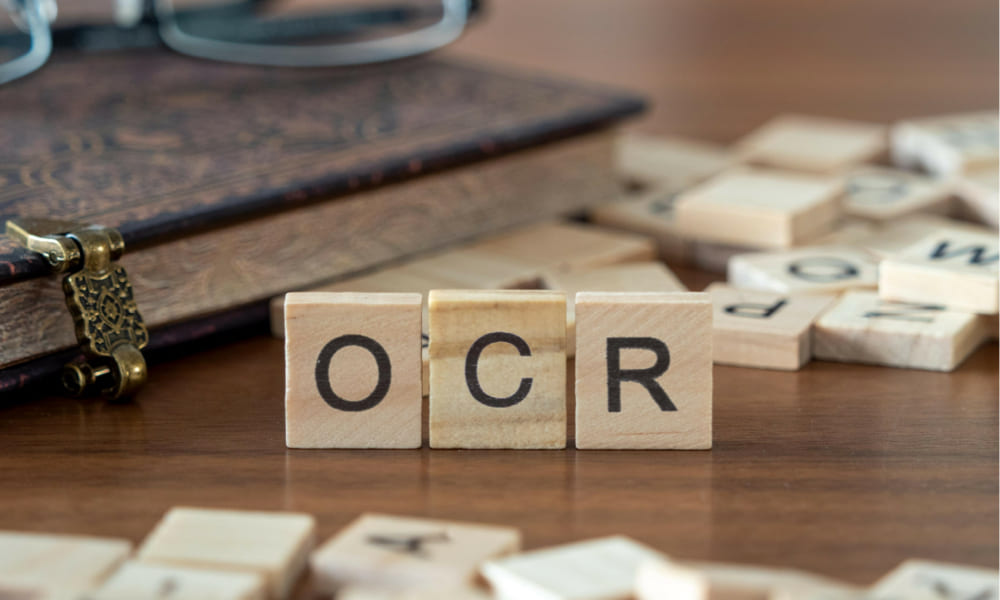 OCRの文字